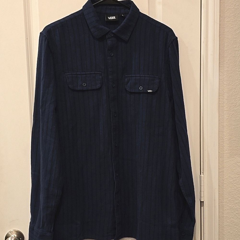 Vans Station Striped Button Down L/S Shirt - Picture 4 of 5